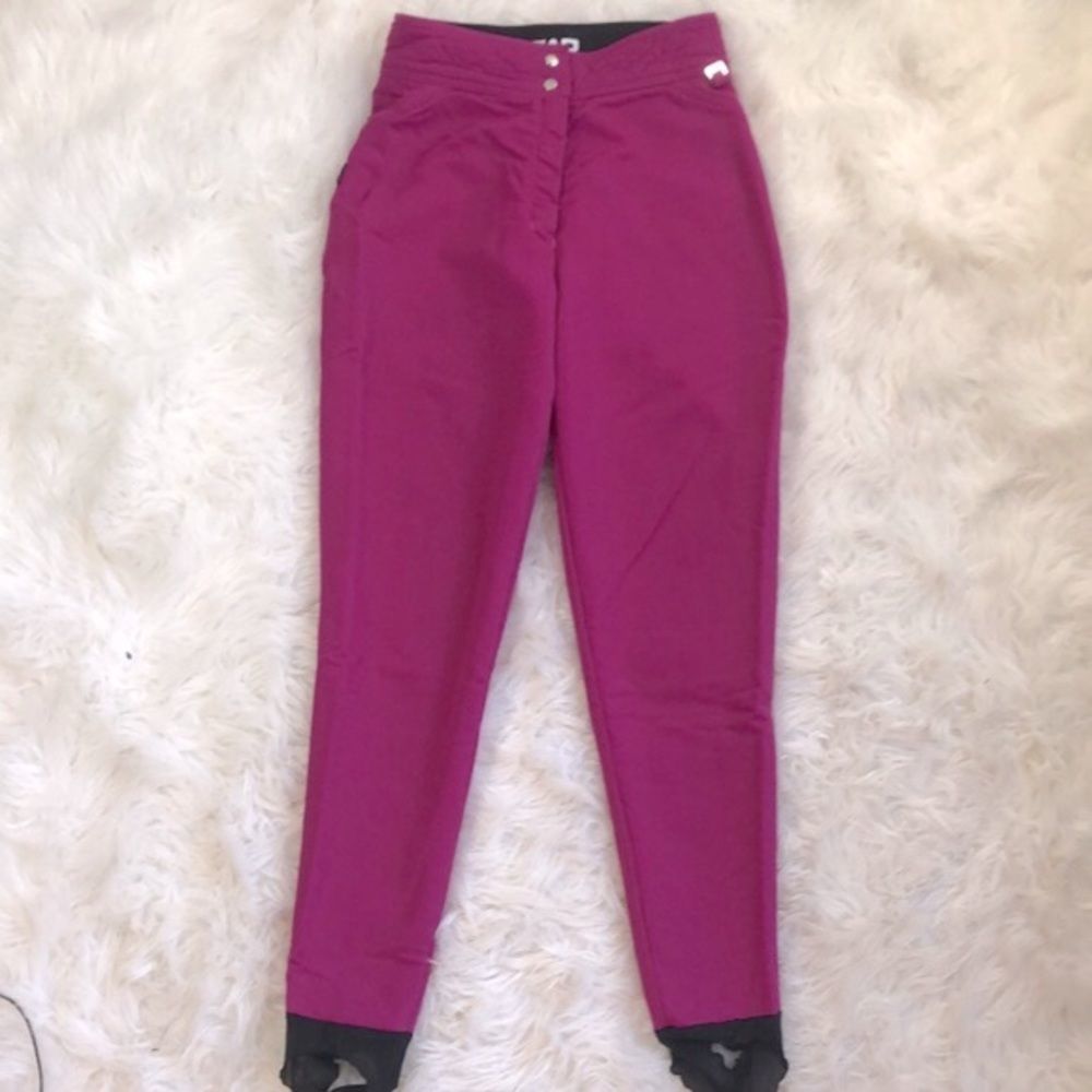 Head Schoeller Women's Size 12 Vintage Pink HighRise Stir-Up Snowboard Ski Pants